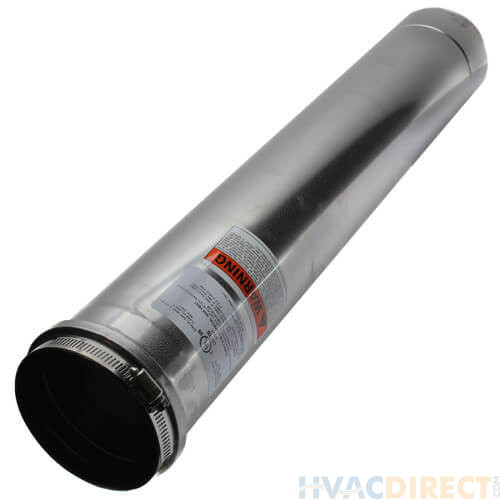 4" x 2 Ft. Z-Vent Single Wall Pipe