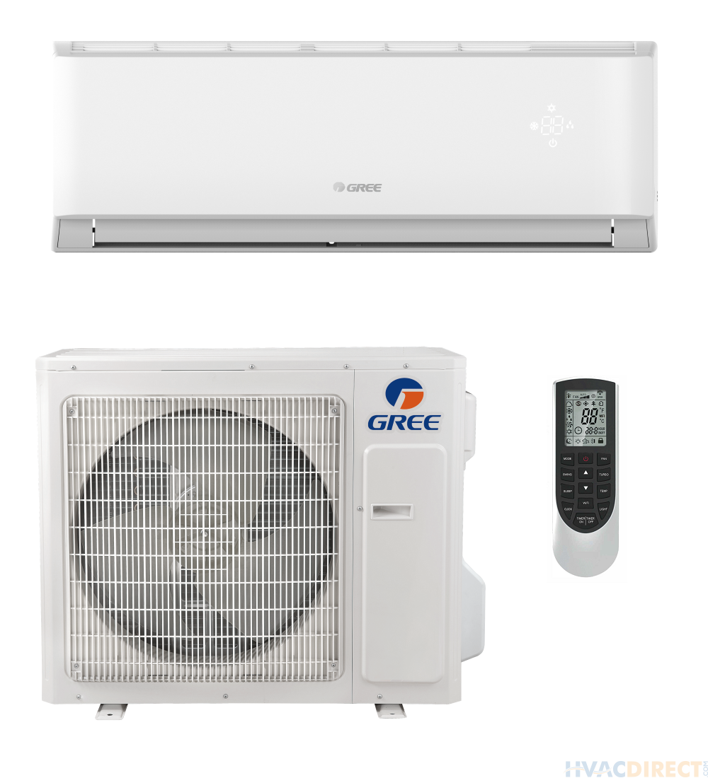 12,000 BTU 17 SEER Wall Mount Gree Mini-Split Livo Gen3 Single Zone Heat Pump - LIVV12HP230V1A