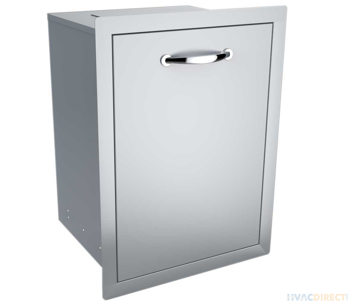 Sunstone Classic 20-Inch Roll-Out Trash Bin - A-TRHD- Drawer Open View