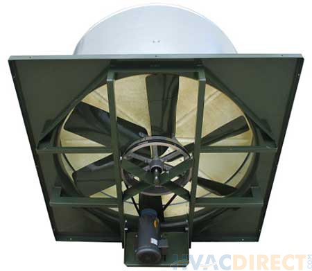 Coolair 36" Upblast Power Roof Exhaust Fan Belt Drive 726 RPM 1.5 HP 1 Phase