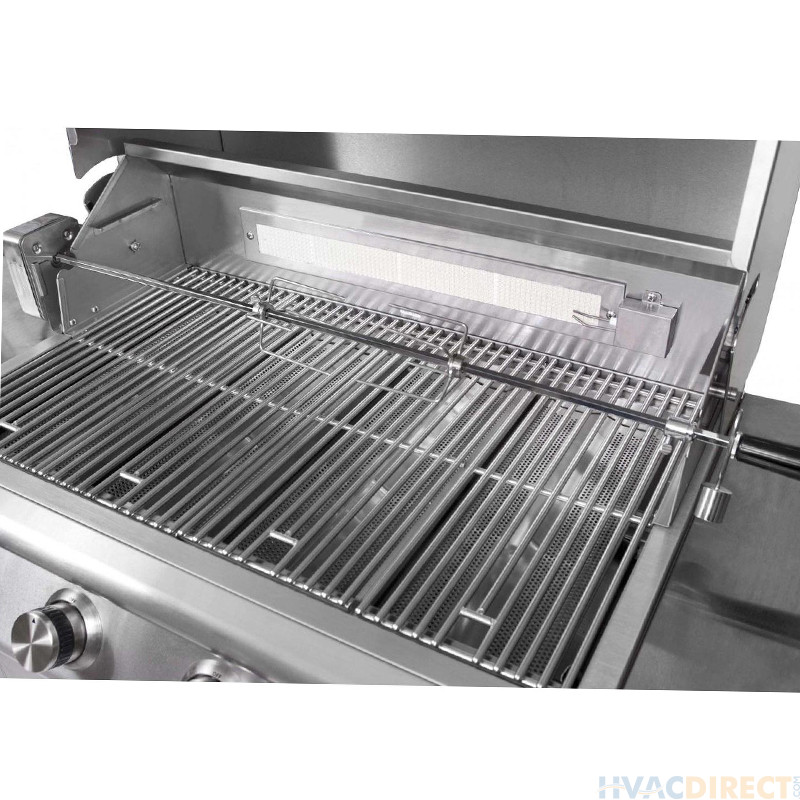 Blaze Rotisserie in Stainless Steel for 5 Burner Grills 