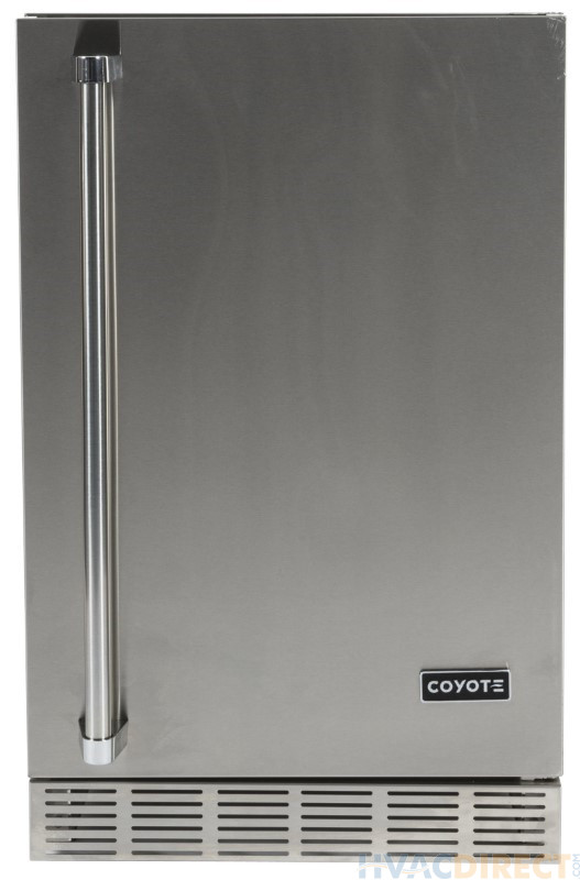 Coyote 21-Inch 4.1 Cu. Ft. Outdoor Rated Compact Refrigerator - CBIR - Left Hinge