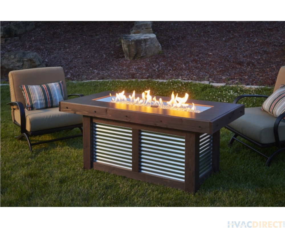 The Outdoor Greatroom Denali Brew Linear Gas Fire Pit Table - DENBR-1242