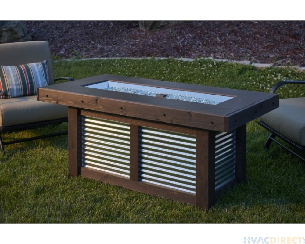 The Outdoor Greatroom Denali Brew Linear Gas Fire Pit Table - DENBR-1242