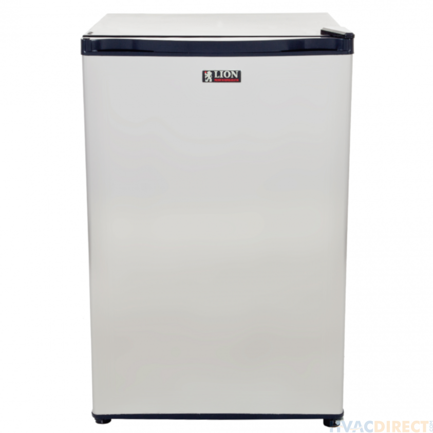Lion Refrigerator 4.5 Cubic Ft Stainless Steel Front Door