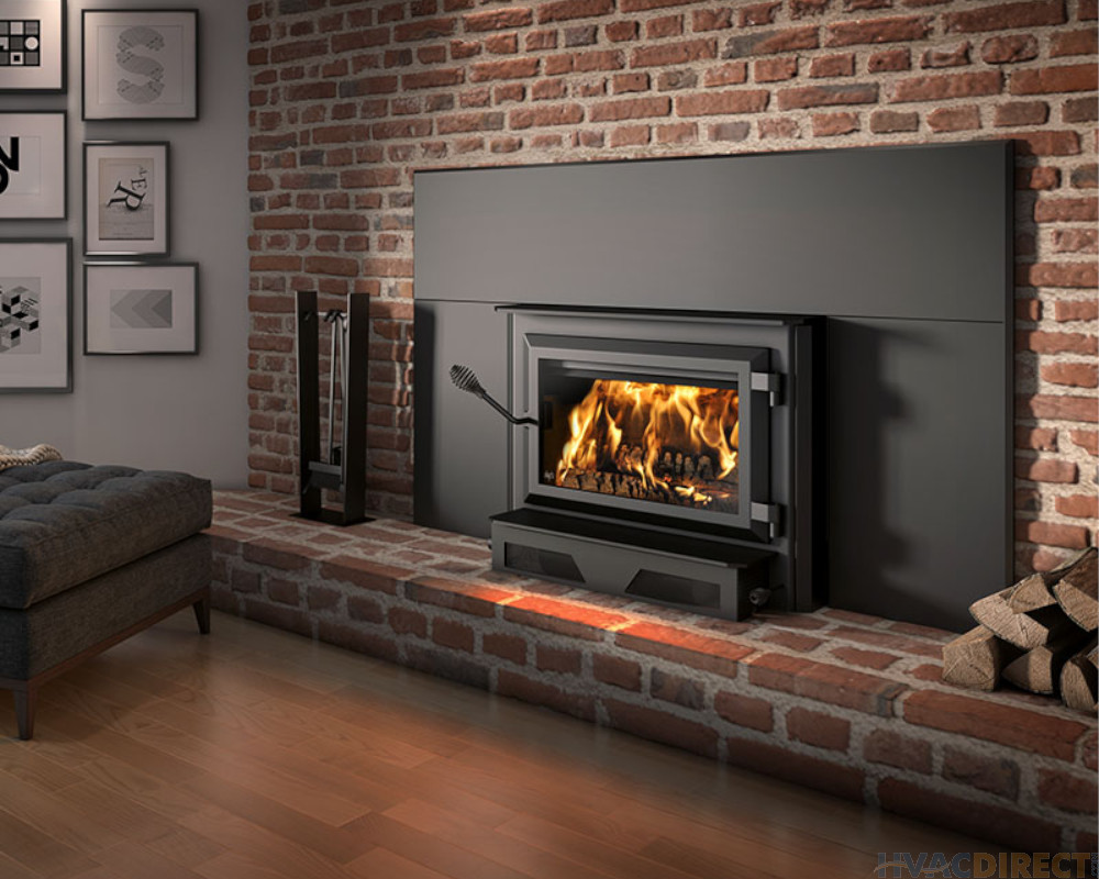 Ventis Wood Burning Fireplace Insert With Blower And Faceplate - HEI240