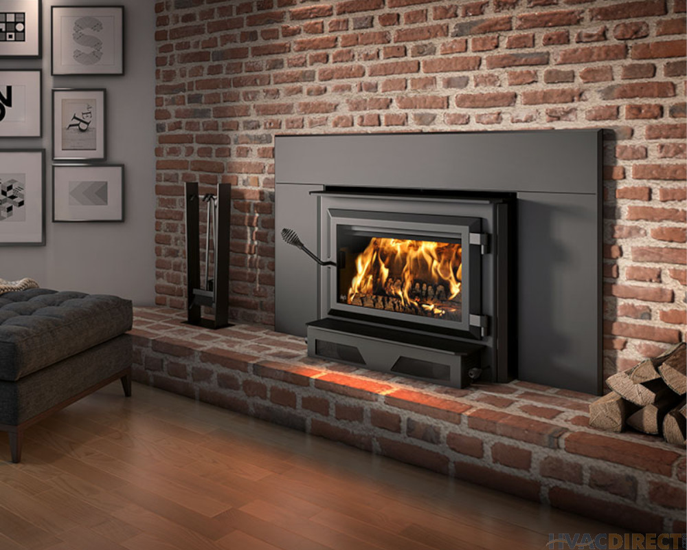 Ventis Wood Burning Fireplace Insert With Blower And Faceplate - HEI240