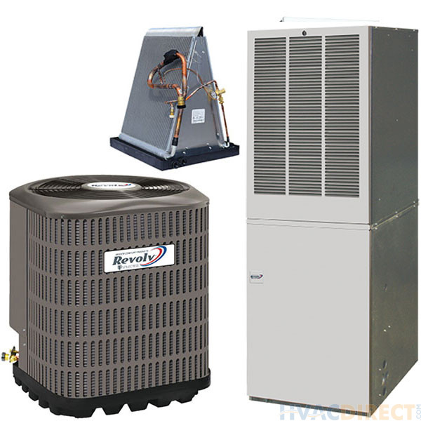 Revolv 2 Ton 14 SEER 10KW Mobile Home Heat Pump & Electric Furnace With AccuCharge Quick Connect