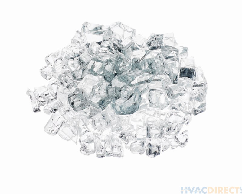 Prism Hardscapes Fire Glass 1/4" Metallic - 5-lbs - Clear - PH-420-4