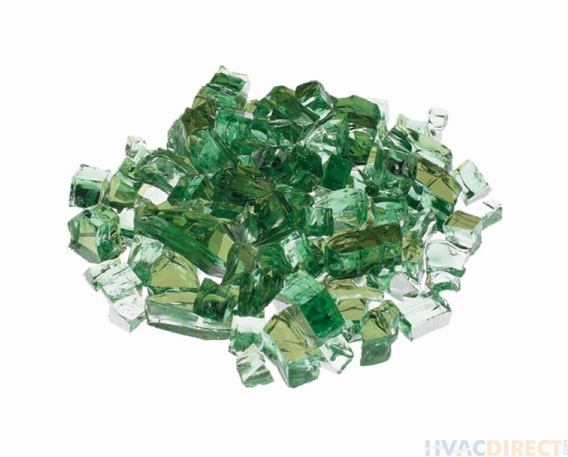 Prism Hardscapes Fire Glass 1/4" Metallic - 5-lbs - Emerald - PH-420-6