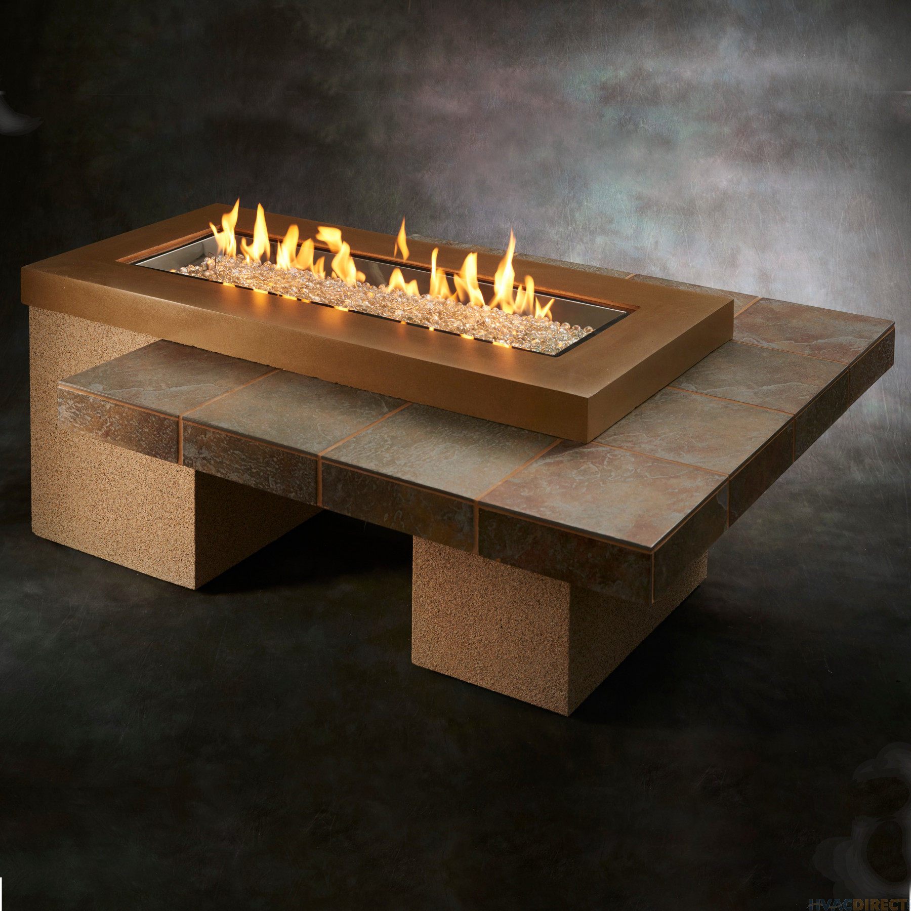 The Outdoor Greatroom Brown Uptown Gas Fire Pit Table - UPT-1242-BRN