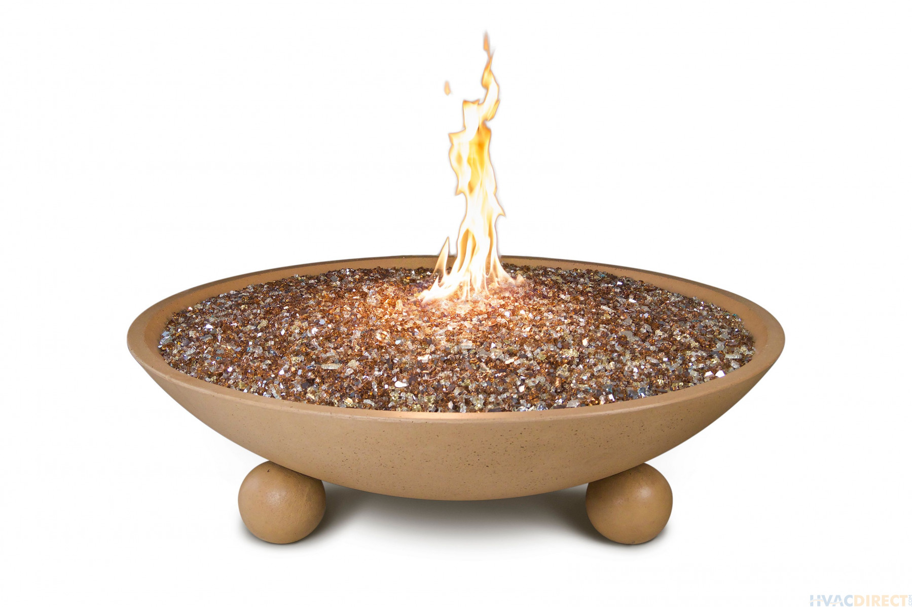 American Fyre Designs Versailles 54-Inch Fire Bowl with Ball Feet