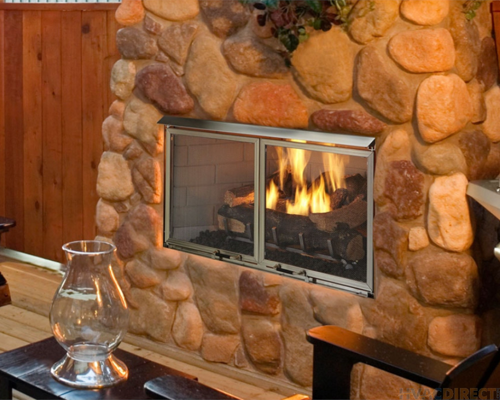 Majestic 36-Inch Villa Outdoor Gas Fireplace- ODVILLAG-36T