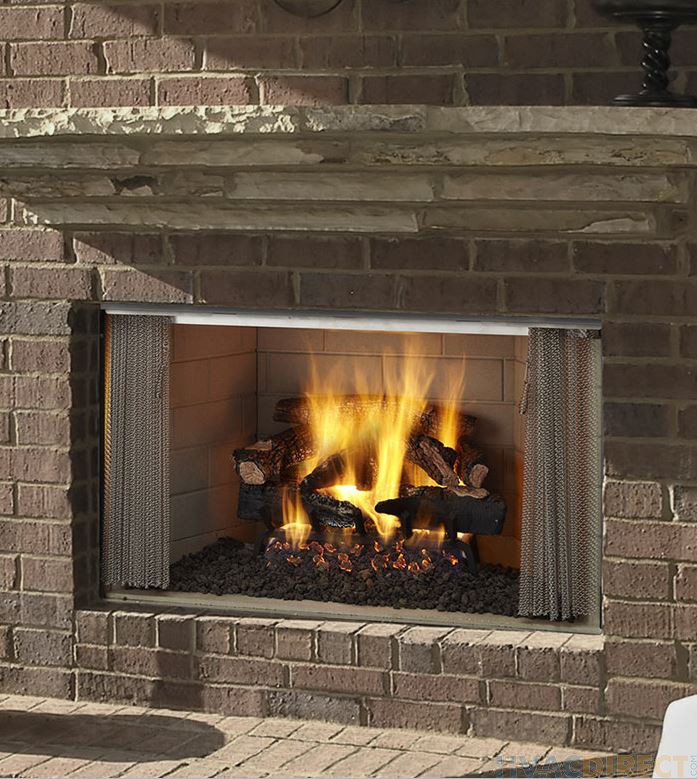Majestic 42-Inch Villawood Outdoor Wood Fireplace- ODVILLA-42