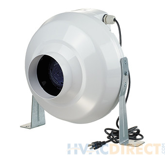 VENTS-US VK 315 Series 12 3/8" Inline Centrifugal Plastic Fan - VK 315
