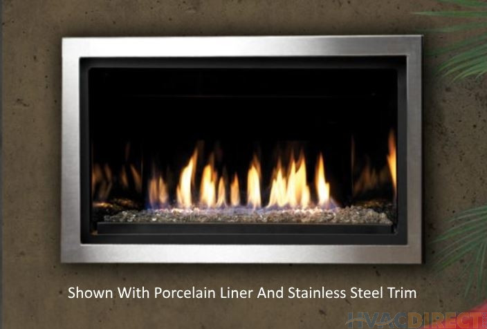 Kingsman 36-Inch Zero Clearance Direct Vent Gas Fireplace - ZCVRB3622