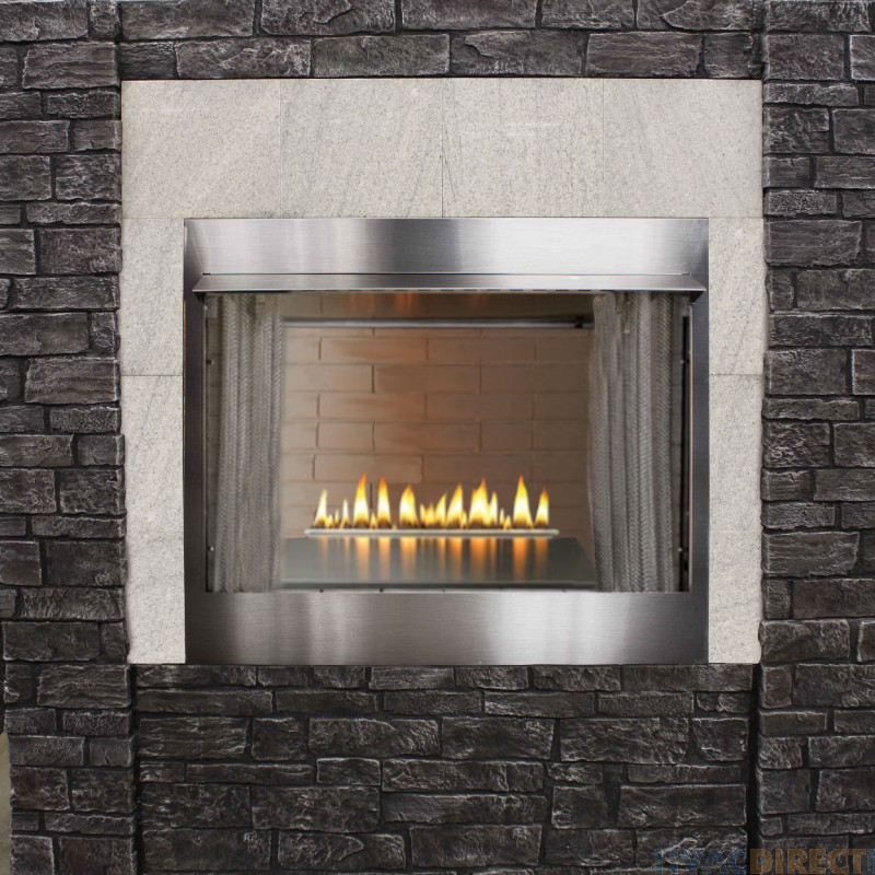 Empire Outdoor 36-Inch Stainless Firebox With 24-Inch Loft Burner - OLI24 / OP36FB2MF 