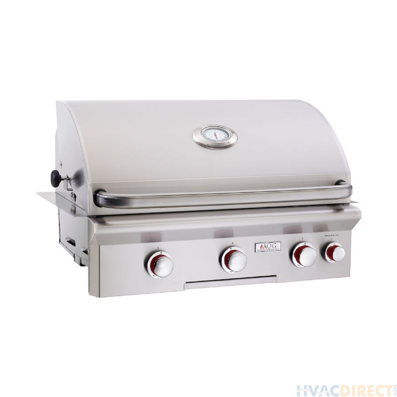 AOG T-Series 30-Inch 3-Burner Built-In Gas Grill With Rotisserie - 30NBT
