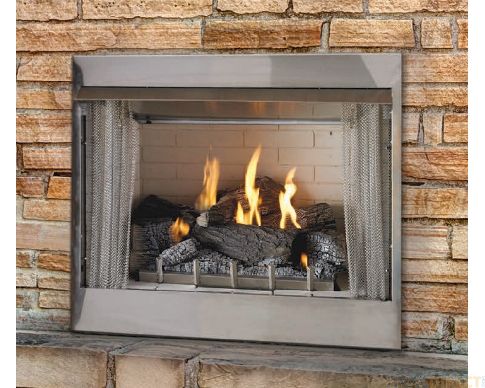 Empire Outdoor 36-Inch Firebox With 24-Inch Standing Pilot Burner And Logs - OP36FB2MF / OLX24WR / ONR24