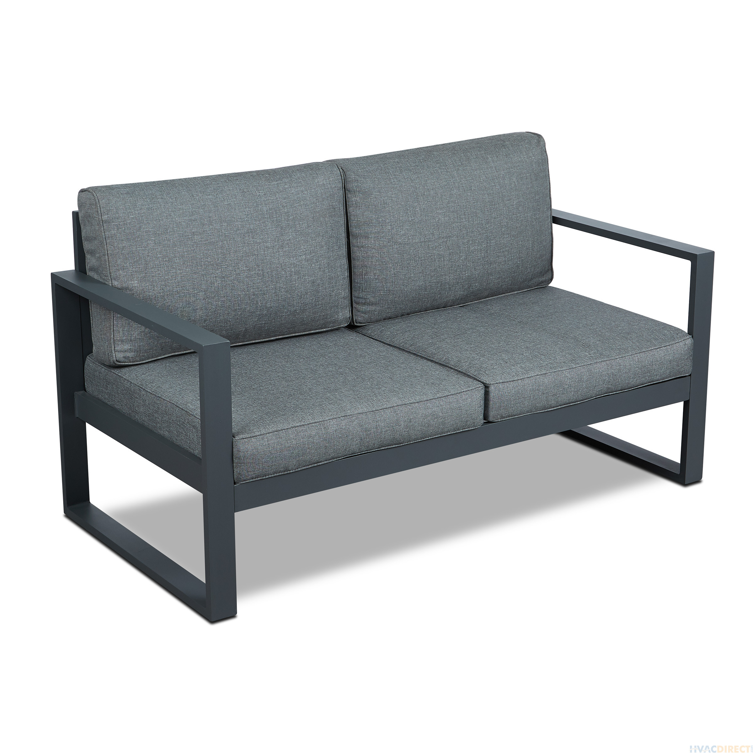 Real Flame Baltic Love Seat - Gray - 9624-GRY
