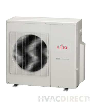 24,000 BTU Fujitsu Halcyon Multi-Zone Ductless XLTH Heat Pump Condenser w/ Base Pan Heater