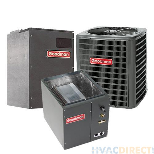 4 Ton 16 SEER Goodman Heat Pump Variable Speed Air Conditioner System - Upflow/Downflow