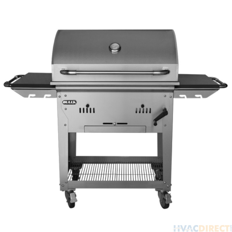 Bull Bison 30-Inch Charcoal Stainless Steel Grill W/Cart - 88000