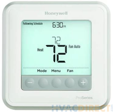 Honeywell 2H/2C T6 Pro Series Programmable Large Display Thermostat