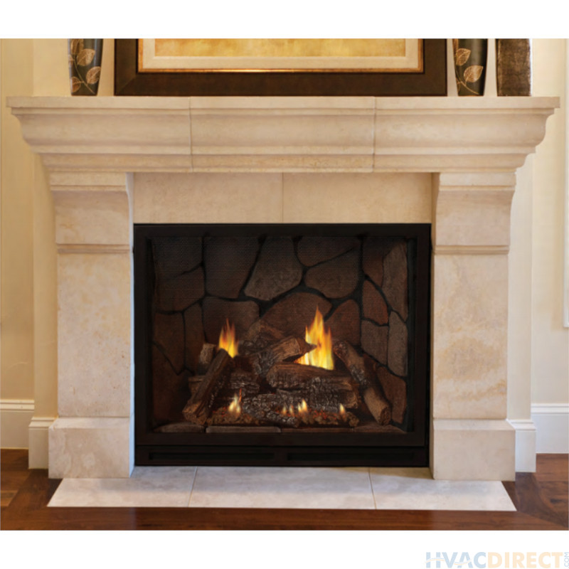 Empire Tahoe Clean-Face Direct Vent Luxury Fireplace with Remote, Blower, And Light Kit - 42"