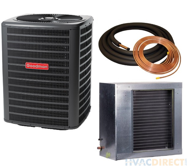 2.5 Ton 13 SEER Goodman Air Conditioner with Horizontal Slab Coil