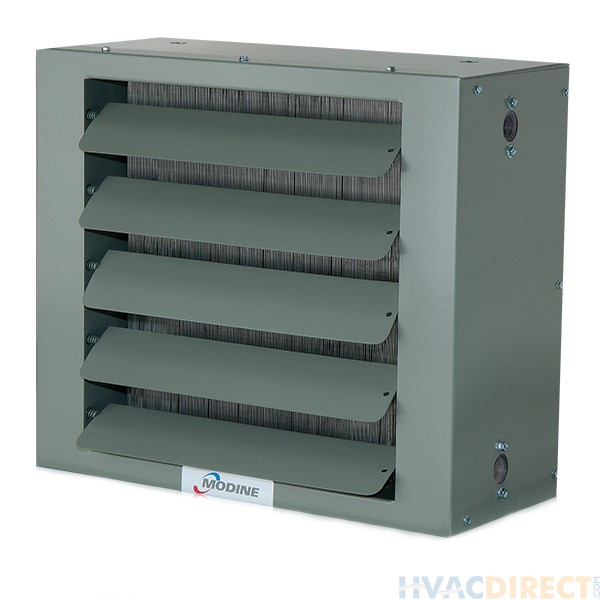 Modine 47,000 BTU Hot Water/Steam Unit Heater - Horizontal - Side Connections - Copper Heat Exchanger