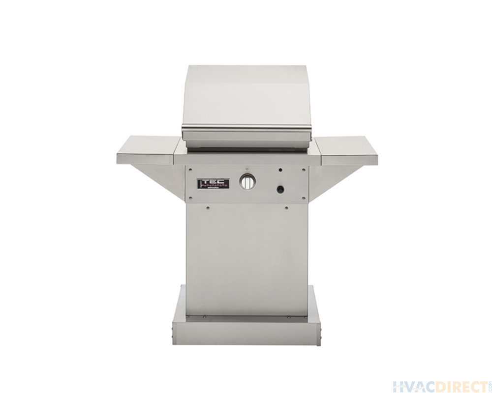 TEC Grills 26-Inch Patio FR Pedestal Grill With Stainless Finish - PFR1LPPEDS/PFR1NTPEDS
