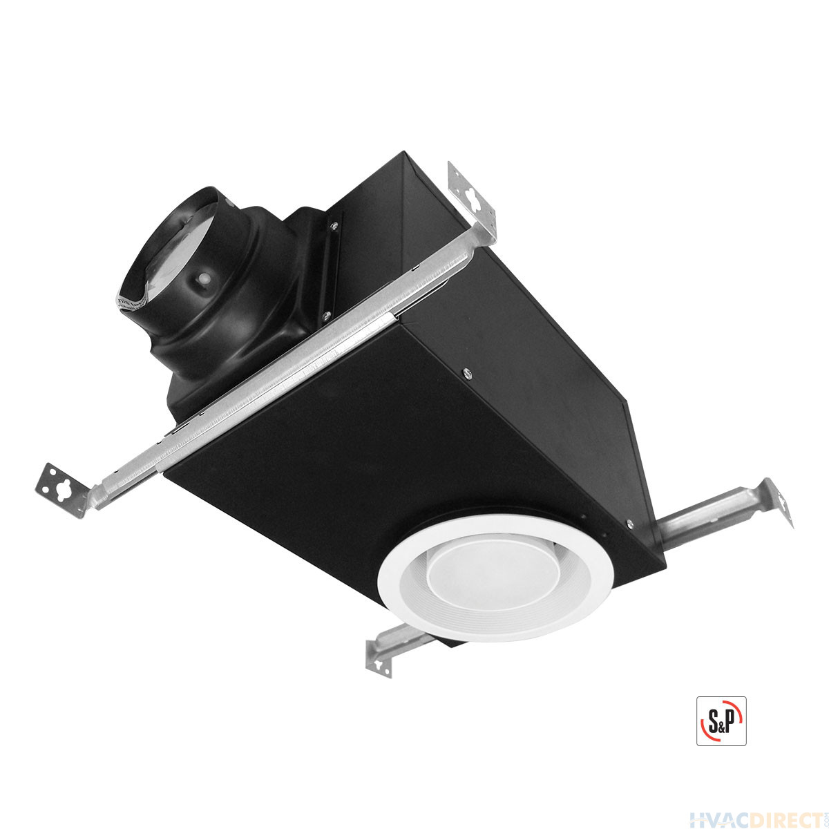 S&P Premium Choice Ceiling Mounted Bathroom Exhaust Fan Recessed Vent Light Without The Lightbulb - PCRL80