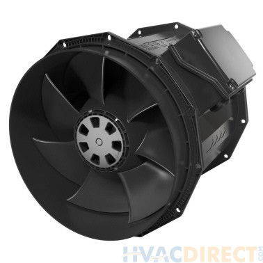 Fantech prioAir® 10 EC Inline Duct Fan 1237 CFM Single Phase - prioAir 10 EC