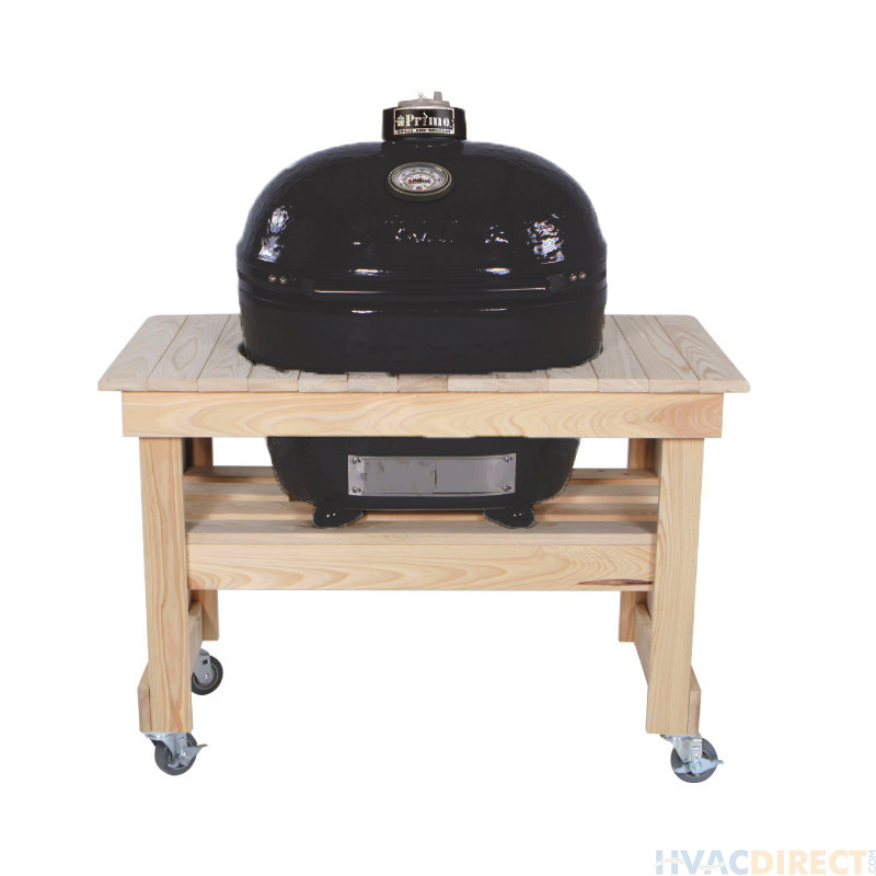 Primo Oval XL 400 Kamado with Compact Cypress Table - PRM778 / PRM602