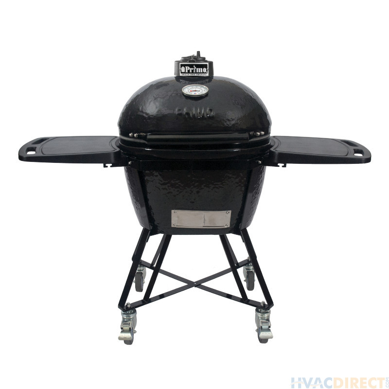 Primo All In One Oval LG 300 Ceramic Kamado Grill With Shelves - PRM7500