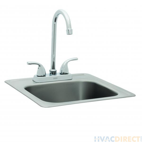 Bull Single Bowl Stainless Steel Sink W/ Hot &Cold Faucet - 12389