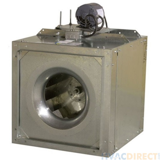 S&P SQD10 Direct Drive Square Inline Centrifugal Duct Fan .25 HP 1076 CFM Single Phase - SQD10251AS