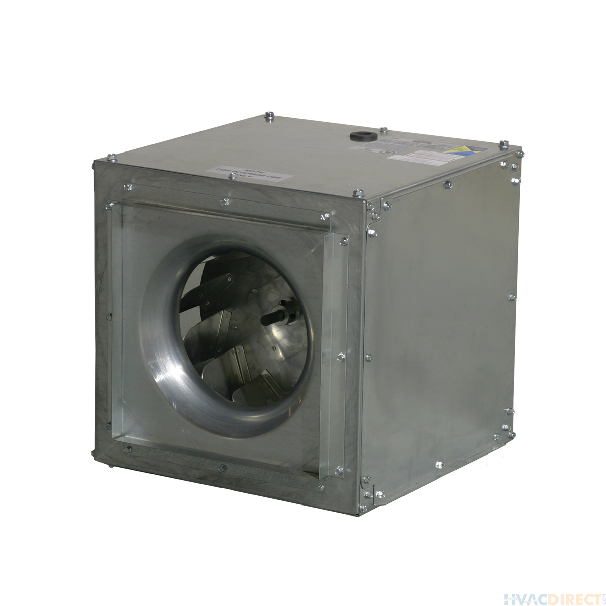 S&P SQD8 Direct Drive Square Inline Centrifugal Duct Fan .25 HP 820 CFM Single Phase - SQD8251AS