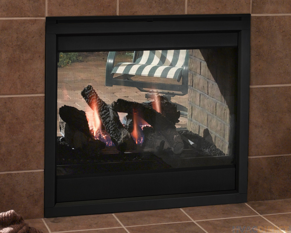 Majestic Indoor/Outdoor See Through Gas Fireplace