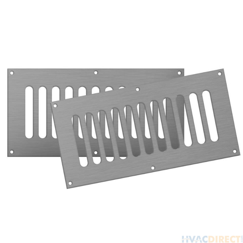 Firegear Stainless Steel 6 Inch x 12 Inch Vent- Quantity 2 - VENT-KIT-6X12SS