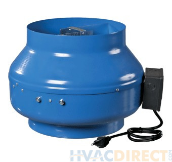 VENTS-US VKMS 200 8" In-line Centrifugal Metal Fan