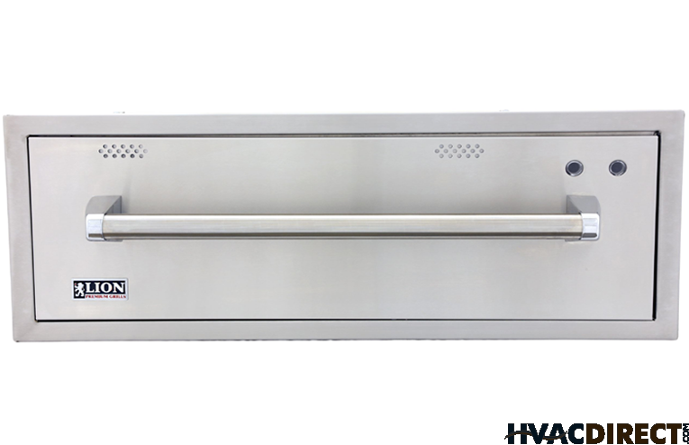 Lion 30-Inch Built-In 120V Electric Stainless Steel Warming Drawer - WD256103