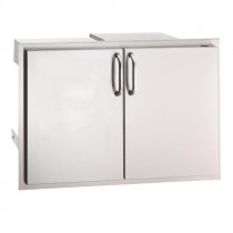 Fire Magic Select 21”h x 30½”w x 20½”d Double Doors With Trash Tray & Dual Drawers - 33930S-12