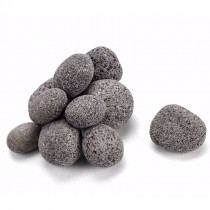 HPC 2.5-Inch to 4.5-Inch Black Rolled Lava Stones - 10 Lbs