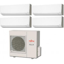 Fujitsu 36,000 BTU 18 SEER Quad Zone Heat Pump System 7+7+12+12 - Wall Mounted