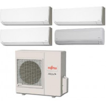 Fujitsu 36,000 BTU 18 SEER Quad Zone Heat Pump System 7+7+7+18 - Wall Mounted
