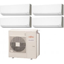 Fujitsu 45,000 BTU 19.7 SEER Quad Zone Heat Pump System 12+12+12+12 - Wall Mounted