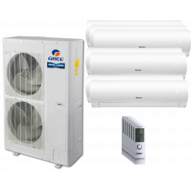 56,000 BTU 16 SEER Seven Zone Wall Mounted Gree Heat Pump System 9+9+12+12+12+12+12