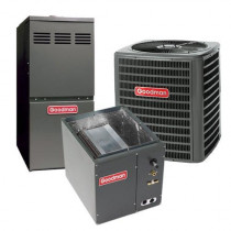 Goodman 1.5 Ton 13 SEER 80% AFUE Gas Furnace and Air Conditioner System